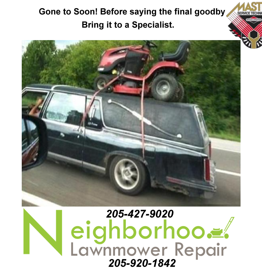Lawn Mower repair service Mc Calla alabama